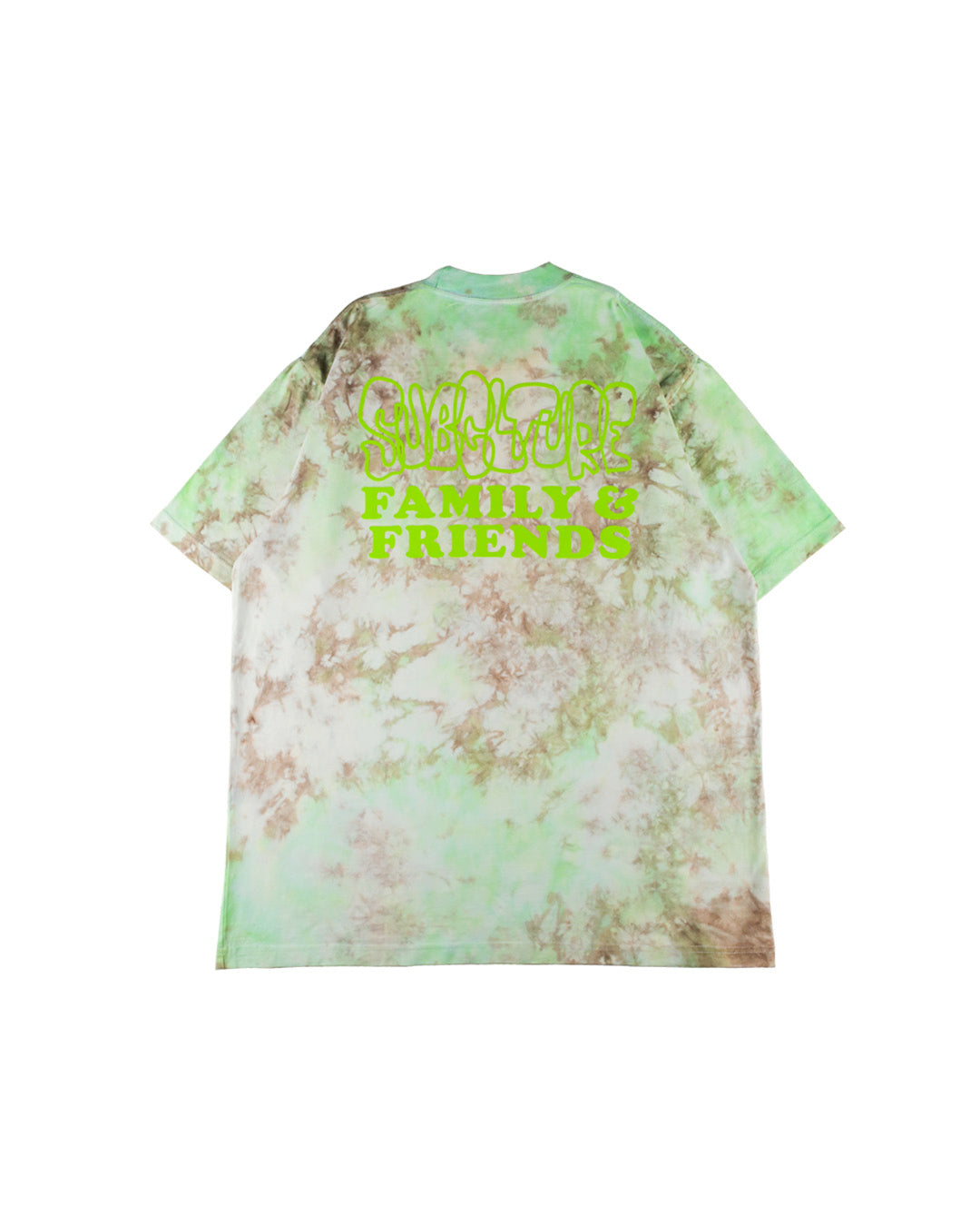 "FAMILY & FRIENDS" TIE-DYE SHORT SLEEVE T-SHIRT