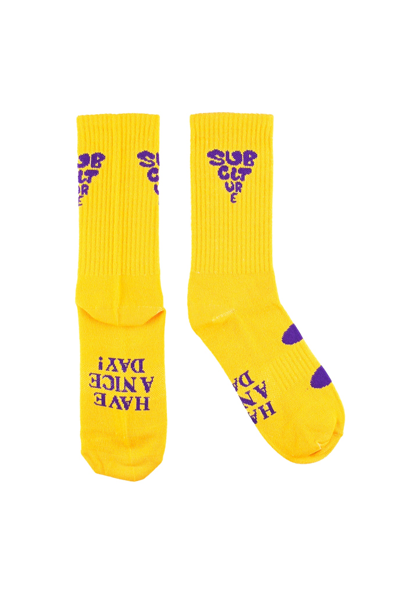 "HAVE A NICE DAY" CREW SOCK