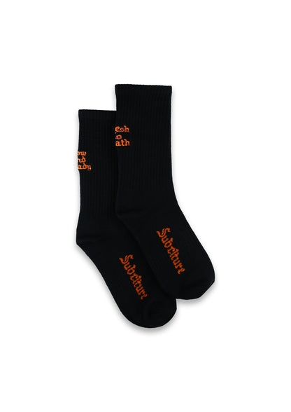 EMBROIDERED CREW SOCKS