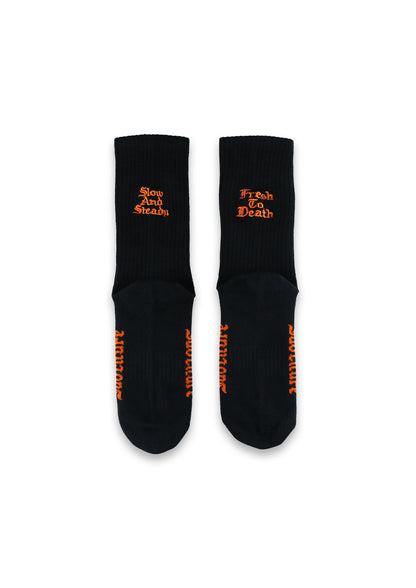 EMBROIDERED CREW SOCKS