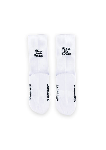 EMBROIDERED CREW SOCKS