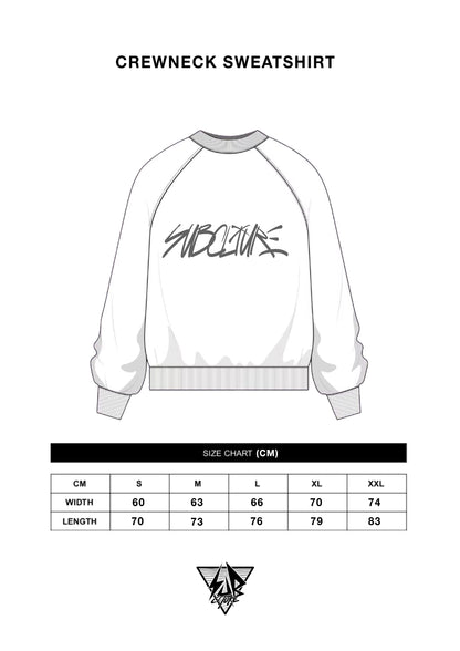 "TAGGIN'" CREW NECK SWEATSHIRT